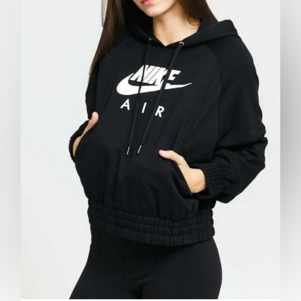 Nike Women's Air Fleece‎ Hoodie Sweatshirt  Black Size S